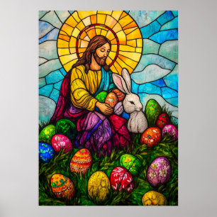Glad påsk Jesus Kristus Poster