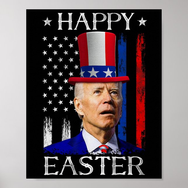 Glad påsk Joe Biden konfiskerade 4:e juli Indjupe Poster (Framsidan)