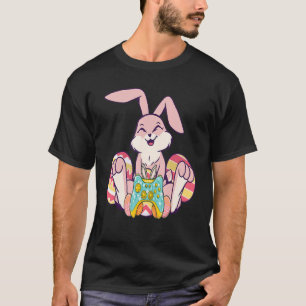Glad påsk Joystick Bunny Ear Funny Gaming Kids T Shirt