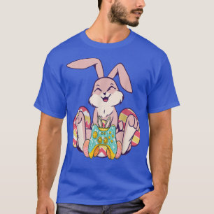 Glad påsk Joystick Bunny Ear Lekande spel Kids T Shirt
