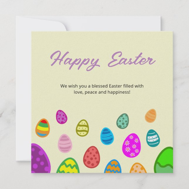 Glad påsk julkort (Framsida)