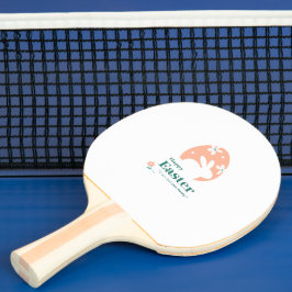 Glad påsk – Kanin & Ägg Blommig Design Pingisracket