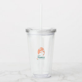 Glad påsk – Kanin & Ägg Blommig Design Take Away Mugg