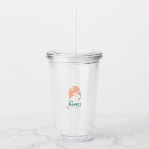 Glad påsk – Kanin & Ägg Blommig Design Take Away Mugg
