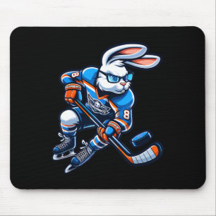 Glad Påsk Kanin Hockey Kanin Män Kvinnor Kid Musmatta