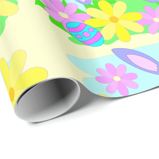 Glad påsk Kanin presentpapper (Rullad Hörn)