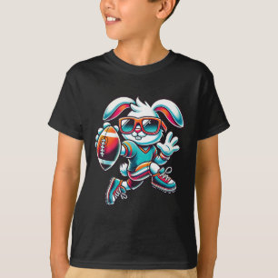 Glad Påsk Kanin Quarterback Receiver Amerikansk Fo T Shirt
