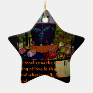 Glad påsk Kärlek Faith och Hope Önskemål Julgransprydnad Keramik