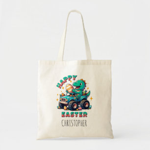 Glad påsk Kawaii Baby Dinosaur Monster Lastbil Tygkasse