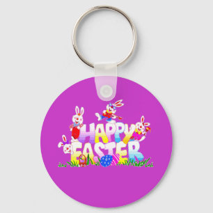 Glad påsk Keychain Nyckelring