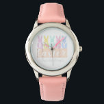 Glad påsk Kid Watch Birthday Gift för dina barn Armbandsur<br><div class="desc">Den här klockan är perfektens pedagogiska gåva till ett barn. Visningen har en uppringning av undervisningstiden,  med tidigare och framhävd för att hjälpa utbildade små barn att läsa tiden.</div>