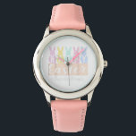 Glad påsk Kid Watch Birthday Gift för dina barn Armbandsur<br><div class="desc">Den här klockan är perfektens pedagogiska gåva till ett barn. Visningen har en uppringning av undervisningstiden,  med tidigare och framhävd för att hjälpa utbildade små barn att läsa tiden.</div>