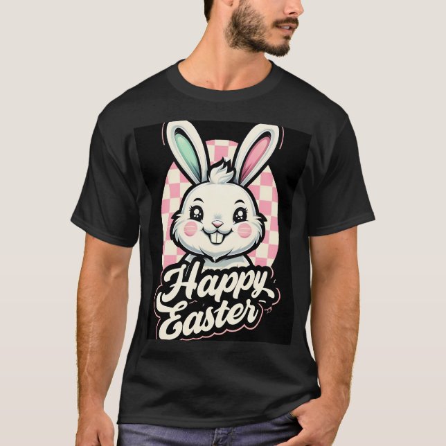 Glad påsk Klassisk t-shirt (Framsida)