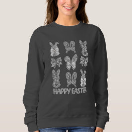 Glad påsk Knypplad kanin Knypplade öron Knypplad r T Shirt