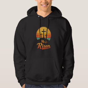 Glad Påsk Kors Hoodie