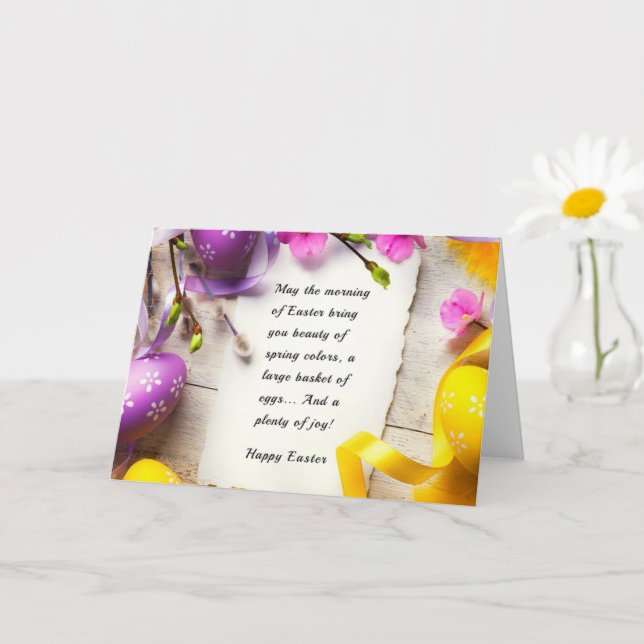 Glad påsk kort (Liten växt)