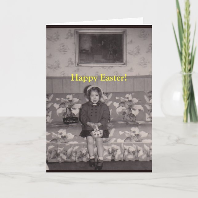 Glad påsk! Kort för hälsning (Framsida)