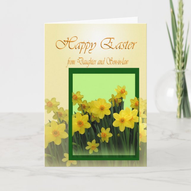 Glad påsk-kort från dotter och son i juridik helgkort (Framsida)