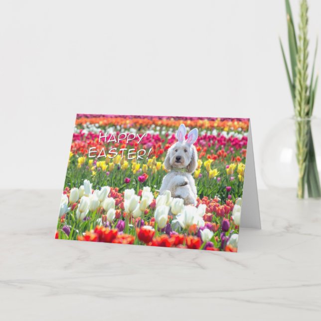 Glad Påsk-kort med Doodle Kort (Framsida)