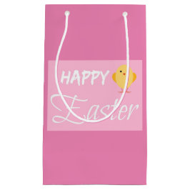 Glad påsk Little Chick Rosa Small Gift Bag