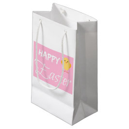 Glad påsk Little Chick White Small Gift Bag