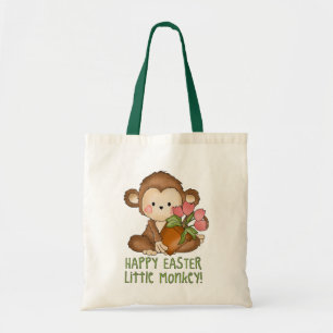 Glad påsk Little Monkey tobag Tygkasse
