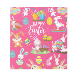 Glad påsk ,luddig Önskemål och färgstark Anteckningsblock