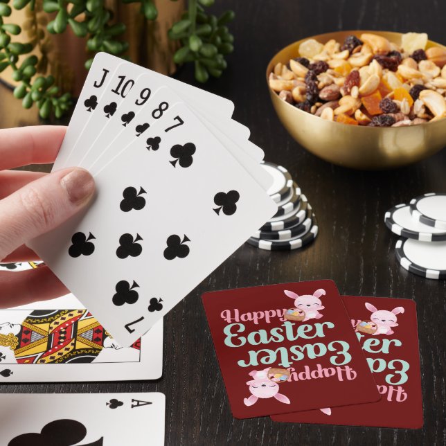 GLAD PÅSK lustig påskhare egghunt Casinokort (På plats)