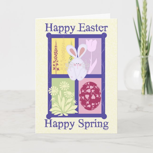 Glad påsk Lycklig Vår-kort Helgkort (Framsida)
