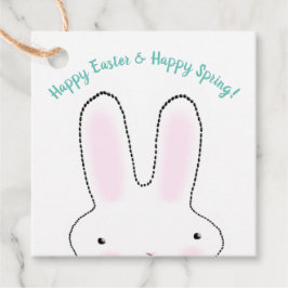 Glad påsk Lycklig Vår, söt Påskhare anpassningsbar Gåvor Etiketter