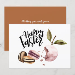 Glad påsk | Macaroon och Fruktminimala Vår Julkort