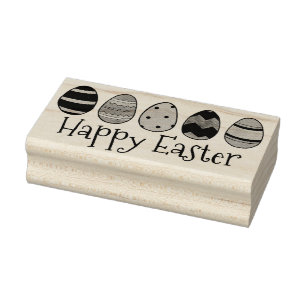 Glad påsk målade ägg Eggs Påsk Basket Frimärke Stämpel