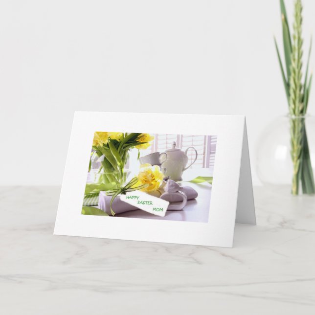 GLAD PÅSK MAMMA FRÅN DIN FAMILJ HELGKORT (Framsida)