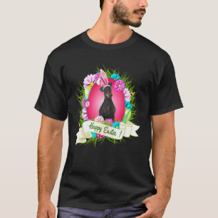 Glad påsk Manchester Terrier Wearing Bunny Ear T Shirt