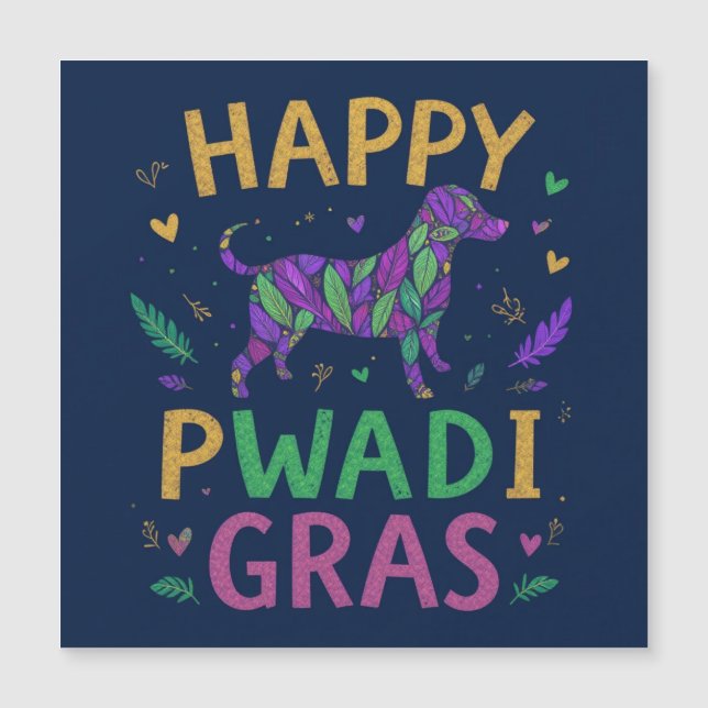 Glad påsk Mardi gras (Framsida)