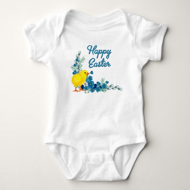 Glad påsk med Baby Chick T Shirt (Framsida)