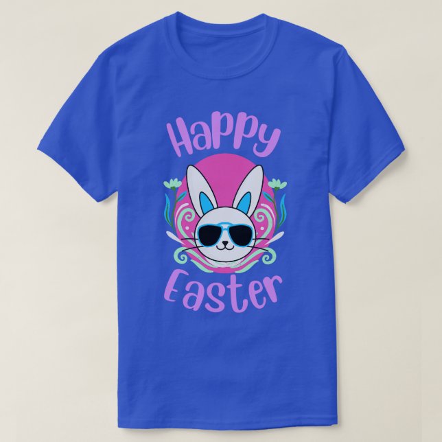 Glad påsk med cute Bunny Teckning T Shirt (Design framsida)