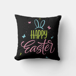 Glad påsk med fjärilar kudde