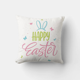 Glad påsk med fjärilar kudde