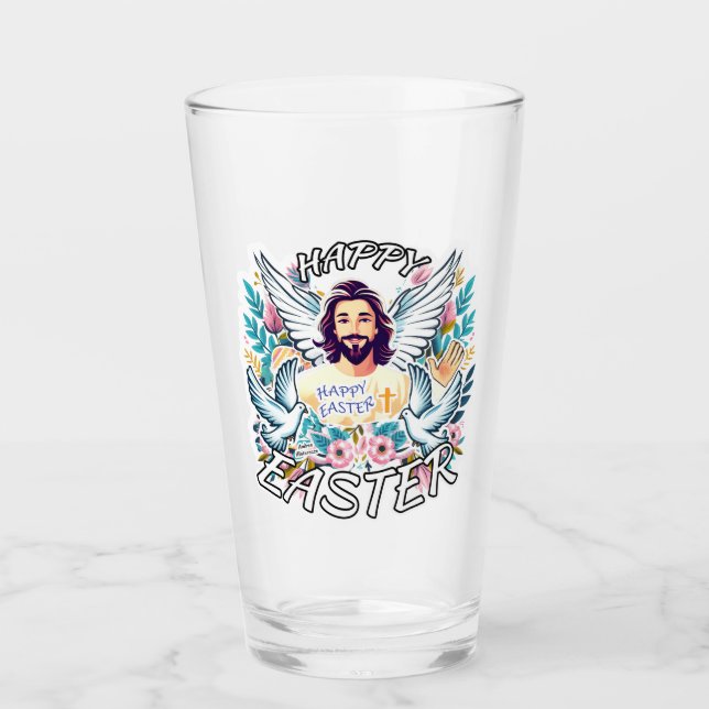 Glad påsk med Jesus Glaskopp (Framsida)