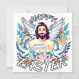 Glad påsk med Jesus Julkort