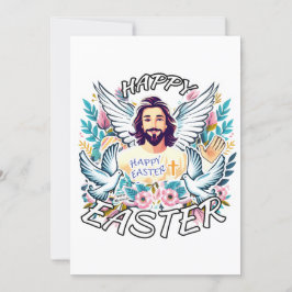 Glad påsk med Jesus Julkort
