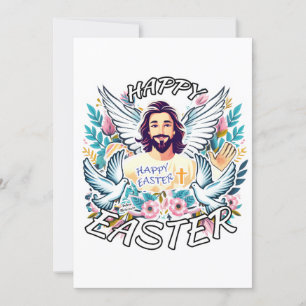 Glad påsk med Jesus Julkort