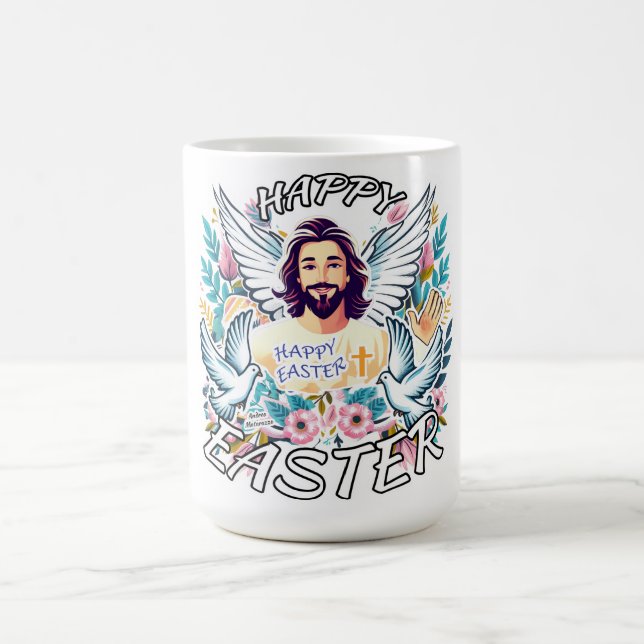 Glad påsk med Jesus Kaffemugg (Center)