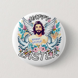 Glad påsk med Jesus Knapp
