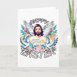 Glad påsk med Jesus Kort
