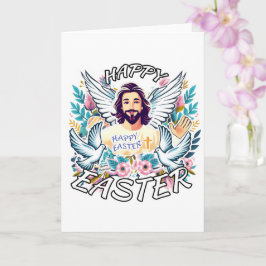 Glad påsk med Jesus Kort