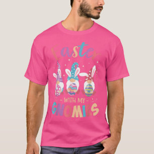 Glad påsk med min Gnomies Bunny Gnome Egg Teach T Shirt