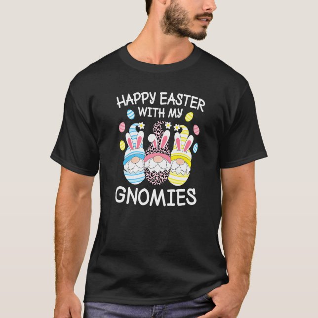 Glad påsk med mina Påskägg Bunny Gno T Shirt (Framsida)