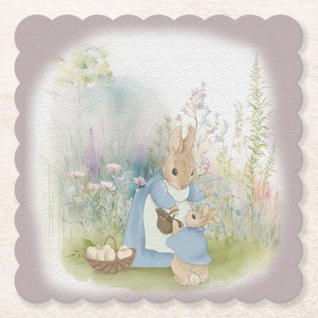 Glad påsk med Peter Rabbit Underlägg Papper (Framsida)